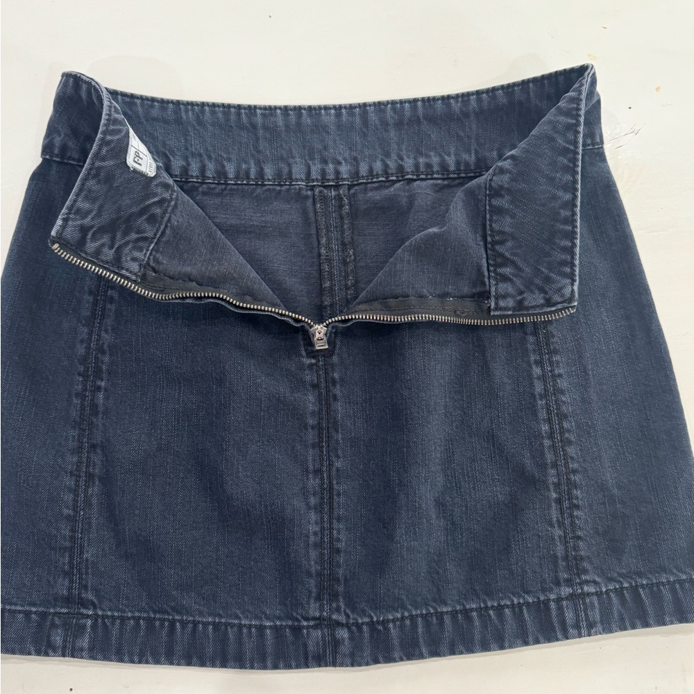 Free People Denim Mini Skirt Size 6 Boho Y2K Festival - Picture 6 of 6